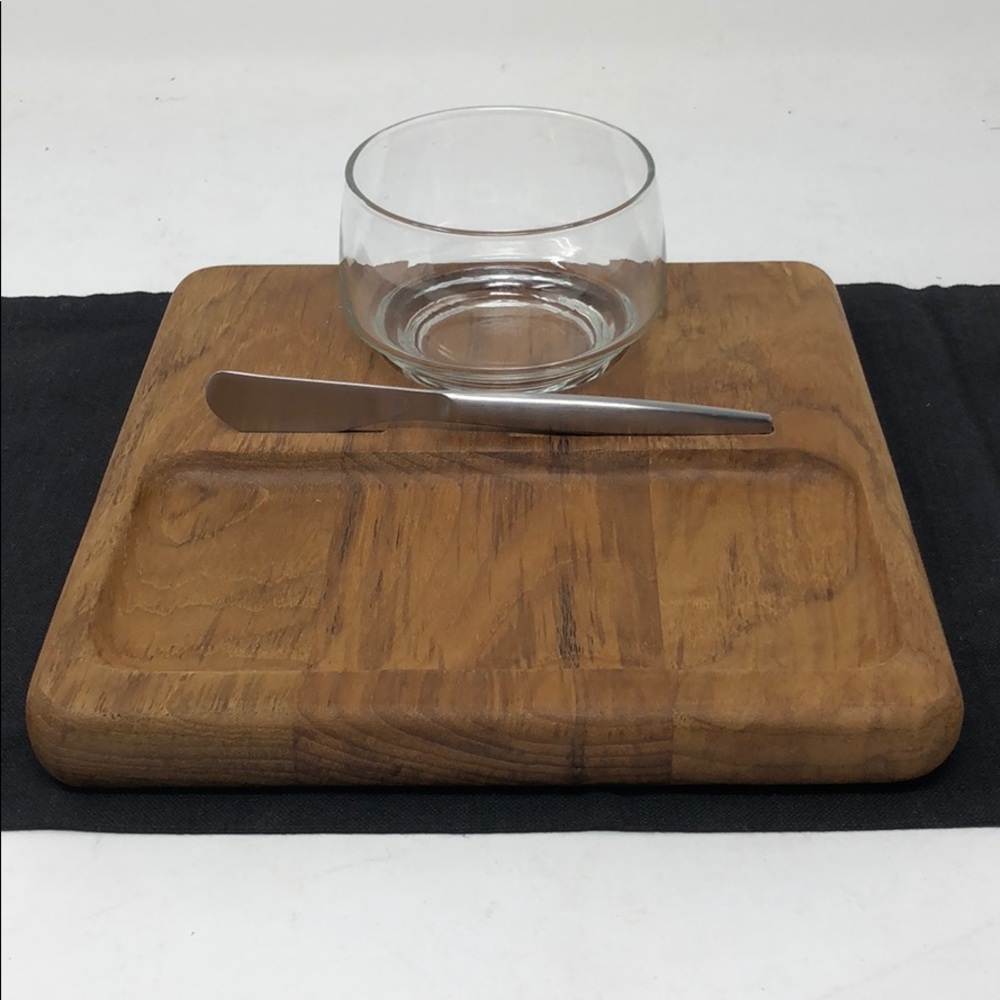3 pc. Soup and Sandwich Serving Plate 8” Sq.